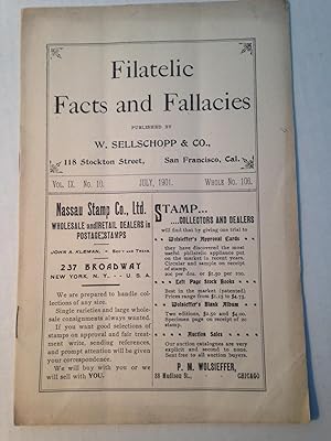 Filatelic Facts and Fallacies. Volume IX. Number 10. Whole Number 106