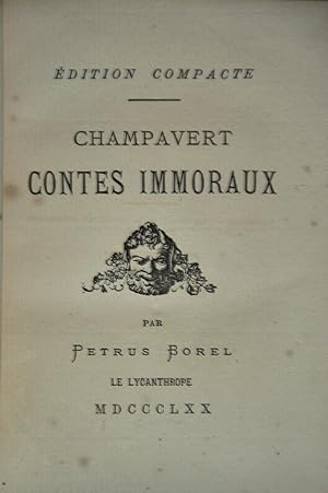 CHAMPAVERT - Contes Immoraux.