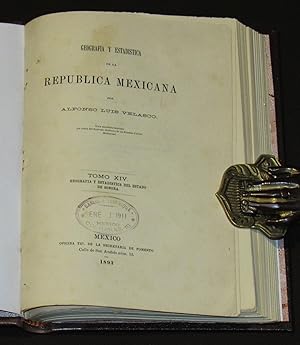 Geografía Y Estadística De La República Mexicana. Geografía Y Estadística Del Estado De Sonora. T...