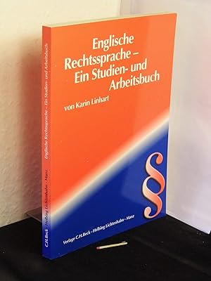 Bild des Verkufers fr Englische Rechtssprache - Ein Studien- und Arbeitsbuch - zum Verkauf von Erlbachbuch Antiquariat