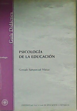 Imagen del vendedor de Psicologa de la Educacin. Gua Didctica. a la venta por Librera y Editorial Renacimiento, S.A.
