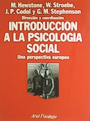 Bild des Verkufers fr Introduccin a la Psicologa Social. Una perspectiva europea. zum Verkauf von Librera y Editorial Renacimiento, S.A.