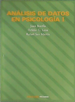 Seller image for Anlisis de datos en Psicologa I. for sale by Librera y Editorial Renacimiento, S.A.