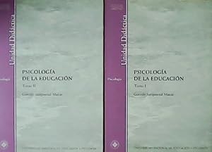 Imagen del vendedor de Psicologa de la Educacin. Tomos I y II. Unidades Didcticas. a la venta por Librera y Editorial Renacimiento, S.A.