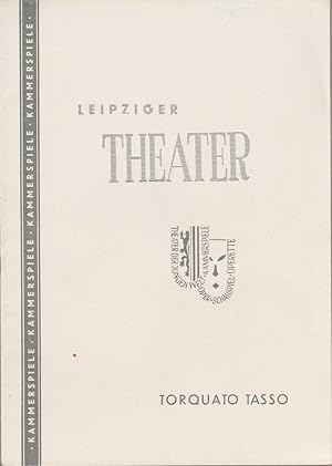 Imagen del vendedor de Programmheft TORQUATO TASSO. Schauspiel von Johann Wolfgang von Goethe Spielzeit 1958 / 59 Heft 35 a la venta por Programmhefte24 Schauspiel und Musiktheater der letzten 150 Jahre