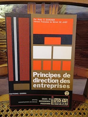 Seller image for Principes De Direction Des Entreprises - Vol 2 for sale by Antiquariat Ekkehard Schilling