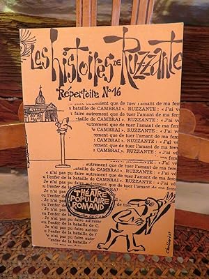 Image du vendeur pour Les Histoires de Ruzzante. R�pertoire No. 16. Th��tre Populaire Romand mis en vente par Antiquariat Ekkehard Schilling