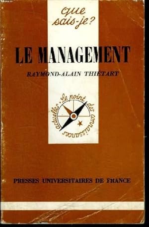 Imagen del vendedor de Que sais-je? N 1860 Le management a la venta por Le-Livre