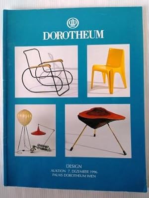 Dorotheum Design Auktion 7th December 1996 Wien - Action catalogue