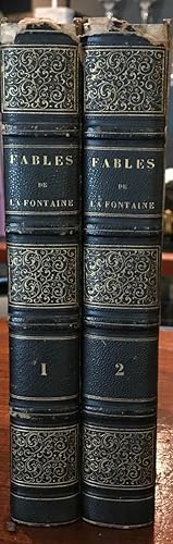 Image du vendeur pour FABLES DE LA FONTAINE (2 Volumes) mis en vente par Hanna's Treasures