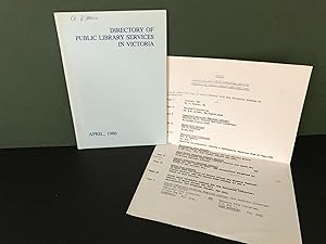 Directory of Public Library Services in Victoria - April, 1986