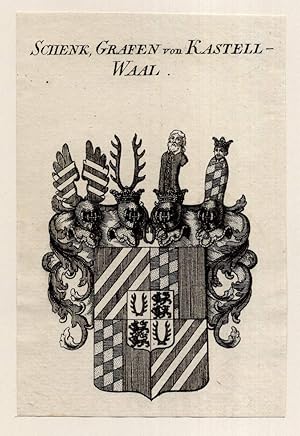 Bild des Verk�ufers f�r Schenk, Grafen von Kastell-Waal. Kupferstich-Wappen. zum Verkauf von Antiquariat Dennis R. Plummer