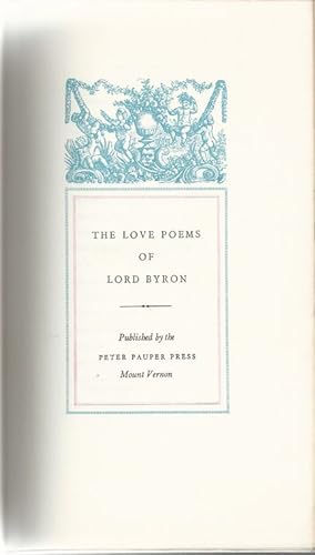 The Love Poems of Lord Byron.
