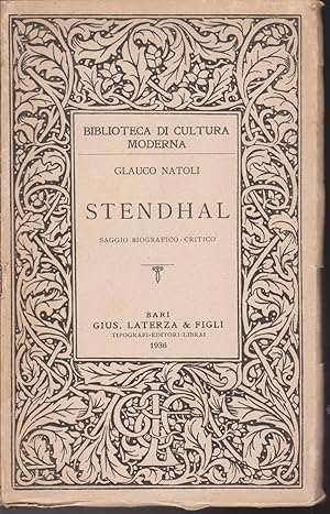 Seller image for Stendhal Saggio biografico-critico for sale by Libreria Tara