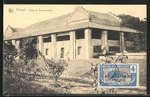 Ansichtskarte Bangui, Palais du Gouvernement