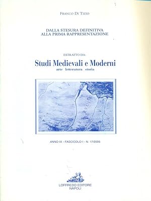 Studi Medievali e Moderni Anno IX Fascicolo I N. 17/2005