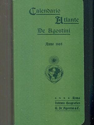 Calendario Atlante De Agostini Anno 1905