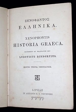 Historia Graeca. Recensiut et Praefatus est Ludovicus Dindorfius.