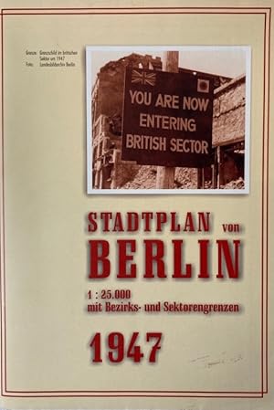 Schwarz Stadtplan von Berlin. 1 : 25.000 mit Bezirks- und Sektorengrenzen. Reprint der Originalau...