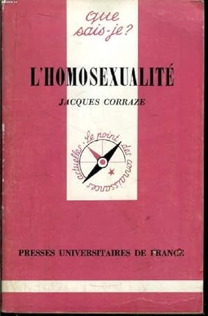 Bild des Verkufers fr Que sais-je? N 1976 L'homosexualit zum Verkauf von Le-Livre