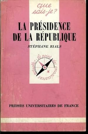 Imagen del vendedor de Que sais-je? N 1926 La prsidence de la rpublique a la venta por Le-Livre