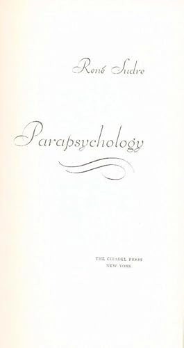 PARAPSYCHOLOGY.