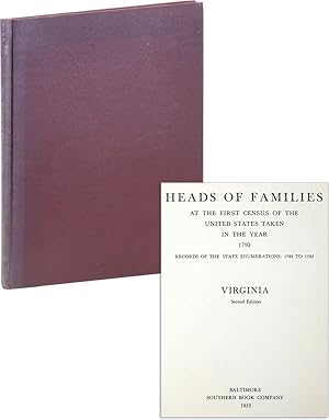 Heads of Families at the First Census of the United States Yaken in the Year 1790; Records of the...