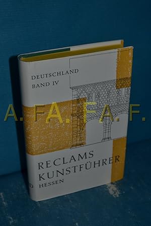 Bild des Verkufers fr Hessen (Reclams Kunstfhrer, Teil: Deutschland, Band 4) zum Verkauf von Antiquarische Fundgrube e.U.