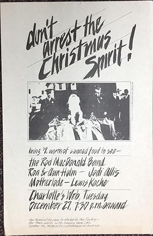 Don't arrest the Christmas Spirit [poster]