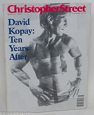 Bild des Verkufers fr Christopher Street: vol. 10, #3, whole issue #111, May 1987; David Kopay: ten years after zum Verkauf von Bolerium Books Inc.