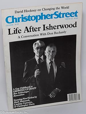 Bild des Verkufers fr Christopher Street: vol. 10, #4, whole issue #112, June 1987; Life After Isherwood zum Verkauf von Bolerium Books Inc.