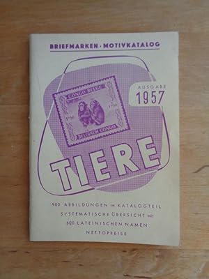 Briefmarken Motivkatalog - Ausgabe 1957 - Tiere