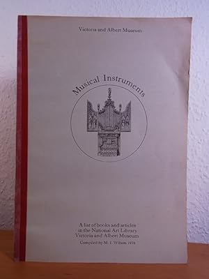 Imagen del vendedor de Musical Instruments. A List of Books and Articles in the National Art Library, Victoria and Albert Museum. Section a la venta por Antiquariat Weber