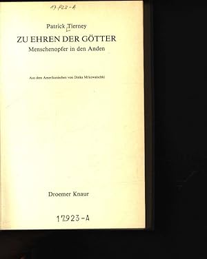 Seller image for Zu Ehren der Gtter Menschenopfer in den Anden for sale by Antiquariat Bookfarm