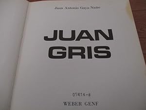 Bild des Verkufers fr Juan Gris zum Verkauf von Antiquariat Bookfarm