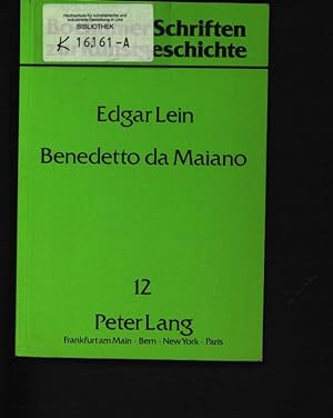 Seller image for Benedetto da Maiano for sale by Antiquariat Bookfarm