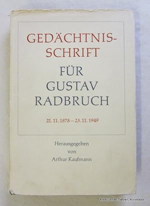 Herausgegeben von Arthur Kaufmann. Geleitwort von Gustav Heinemann. Göttingen, Vandenhoeck & Rupr...