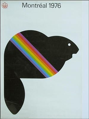Montréal 1976. Motiv "Amik", das offizielle Maskottchen der Spiele in Kanada. 84x59 cm.