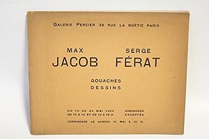 Seller image for Catalogue d'exposition de gouaches et dessins de Max Jacob et Serge Frat  la galerie Percier for sale by Librairie Le Feu Follet