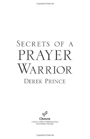 Seller image for Secrets of a Prayer Warrior by Prince, Derek [Paperback ] for sale by booksXpress