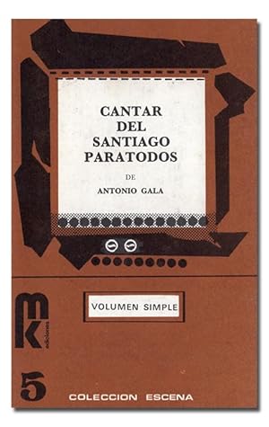 Bild des Verkufers fr Cantar del Santiago Paratodos. zum Verkauf von Librera Berceo (Libros Antiguos)