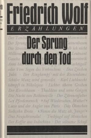 Imagen del vendedor de Der Sprung durch den Tod. Erzhlungen. a la venta por Versandantiquariat Dr. Uwe Hanisch
