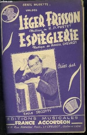 Imagen del vendedor de Lger Frisson/ Espiglerie a la venta por Le-Livre