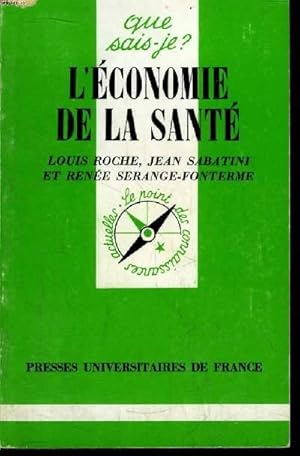 Bild des Verkufers fr Que sais-je? N 2054 L'conomie de la sant zum Verkauf von Le-Livre