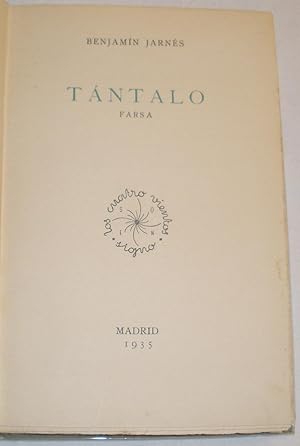 Imagen del vendedor de Tntalo (Farsa) a la venta por Aaromadelibros