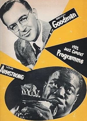 BENNY GOODMAN BAND AND TRIO - LOUIS ARMSTRONG ALL STARS - 1953 JAZZ CONCERT PROGRAMME