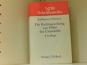 Seller image for Die Rechtsprechung zur Hhe des Unterhalts for sale by Book Broker