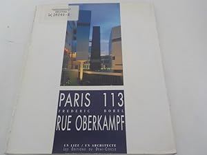 Bild des Verkufers fr 113 Rue Oberkampf, Paris, habitat social : Frederic Borel, dans le secret des formes zum Verkauf von Antiquariat Bookfarm