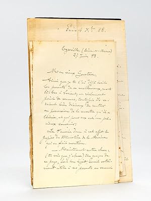 [ Lot de 9 lettres autographes signée ] 1 LAS datée de Cannes le 31 Janvier 1883 : "Tu serais bie...