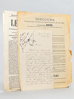 [ Copie d'une lettre d'Alexandre Dumas Fils adressée à M. Veschoutre de Metz évoquant la condamna...